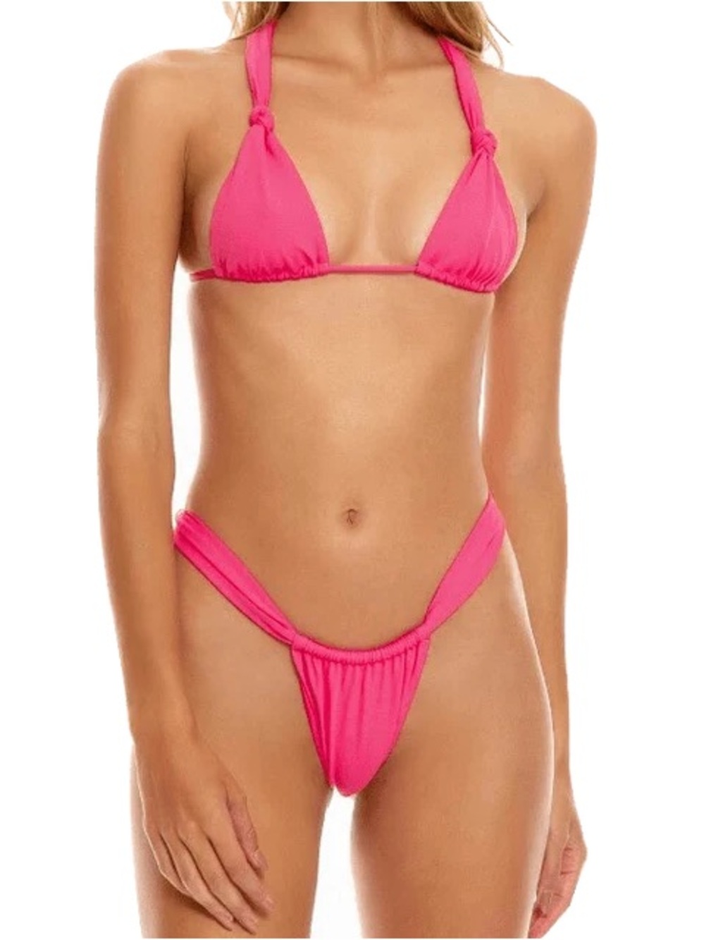 Agua Bendita Hot Pink “Elsa Luau” Bikini Bottoms
